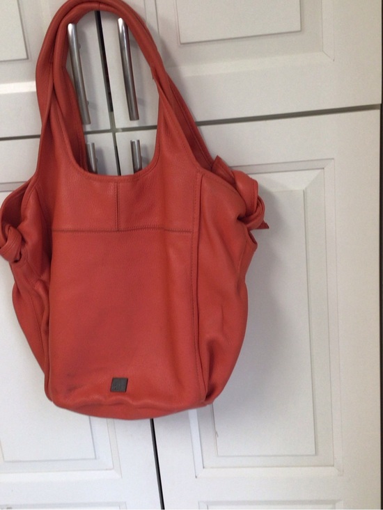 Handbags - Kooka Women’s Orange Soft Leather Shoulder Bag – Stylish Everyday Tote